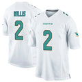Qdoa M.Dolphins #2 Malik Willis Player White Home Game Stitched Jerseys