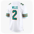 Qdoa M.Dolphins #2 Malik Willis Player White Limited Home Game Stitched Jerseys