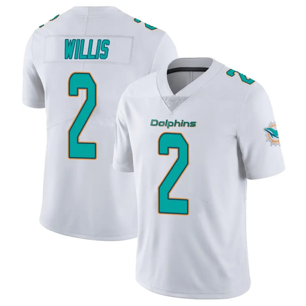 Qdoa M.Dolphins #2 Malik Willis Player White Limited Vapor Untouchable Home Game Stitched Jerseys