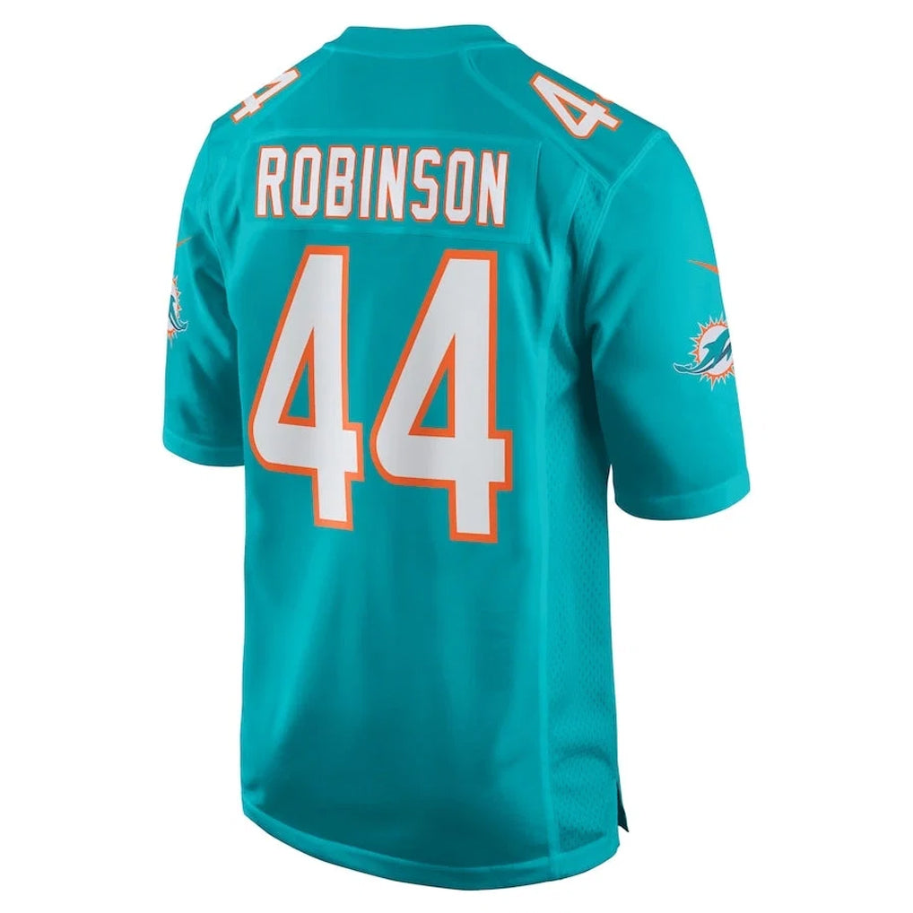 Qdoa M.Dolphins #44 Chop Robinson Player Aqua Home Game Stitched Jerseys