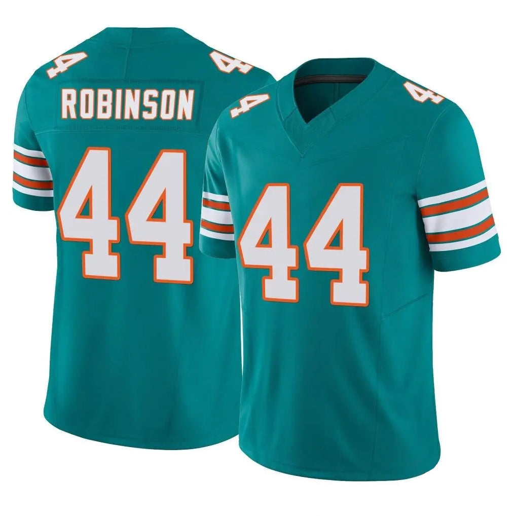Qdoa M.Dolphins #44 Chop Robinson Player Aqua Limited Alternate Vapor F.U.S.E. Home Game Stitched Jerseys