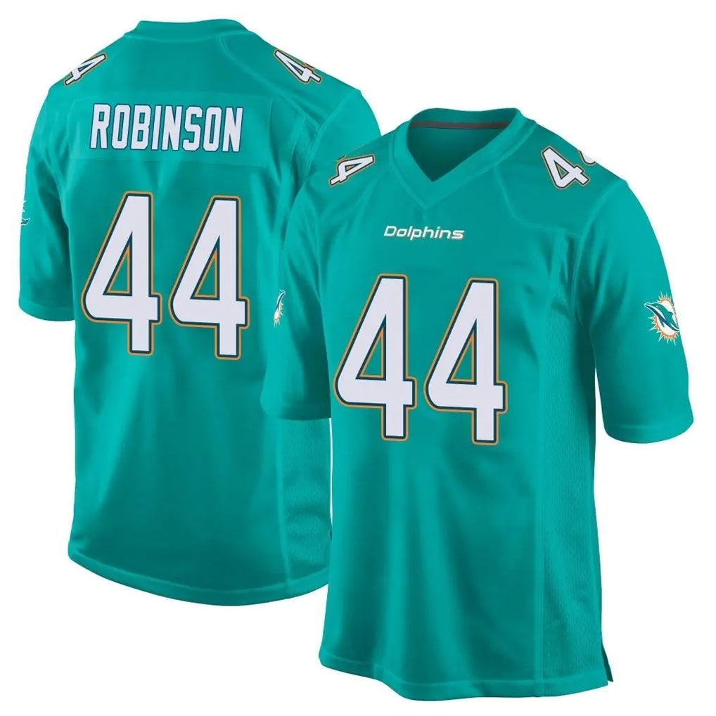 Qdoa M.Dolphins #44 Chop Robinson Player Aqua Team Color Home Game Stitched Jerseys
