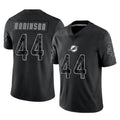 Qdoa M.Dolphins #44 Chop Robinson Player Black Reflective Limited Game Stitched Jerseys
