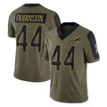 Qdoa M.Dolphins #44 Chop Robinson Player Olive Salute To Service Limited Game Stitched Jerseys