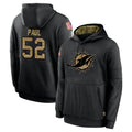 Qdoa M.Dolphins #52 Patrick Paul Player Black Salute to Service Hoodies Limited Game Stitched Jerseys