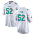 Qdoa M.Dolphins #52 Patrick Paul Player White Limited Home Game Stitched Jerseys