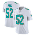 Qdoa M.Dolphins #52 Patrick Paul Player White Limited Vapor Untouchable Home Game Stitched Jerseys
