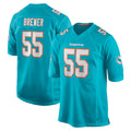 Qdoa M.Dolphins #55 Aaron Brewer Player Aqua Home Game Stitched Jerseys
