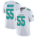 Qdoa M.Dolphins #55 Aaron Brewer Player White Limited Vapor Untouchable Home Game Stitched Jerseys