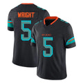 Qdoa M.Dolphins #5 Jaylen Wright Player Black Limited Pitch Rivalries Collection Home Game Stitched Jerseys