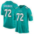 Qdoa M.Dolphins #72 Jonah Savaiinaea Player Aqua Team Color Home Game Stitched Jerseys