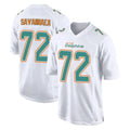 Qdoa M.Dolphins #72 Jonah Savaiinaea Player White Fashion Home Game Stitched Jerseys