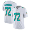 Qdoa M.Dolphins #72 Jonah Savaiinaea Player White Limited Vapor Untouchable Home Game Stitched Jerseys
