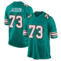 Qdoa M.Dolphins #73 Austin Jackson Player Aqua Alternate Home Game Stitched Jerseys