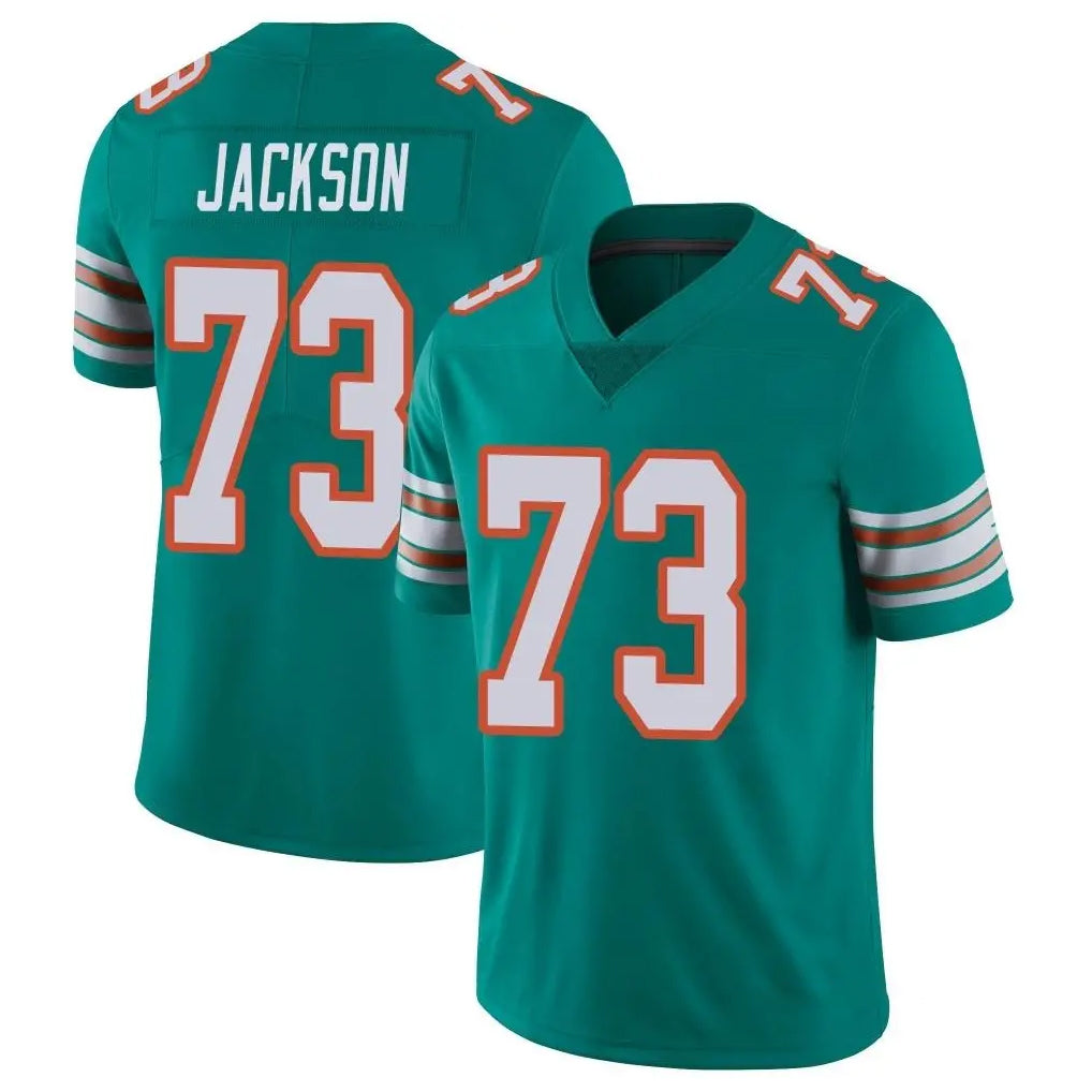 Qdoa M.Dolphins #73 Austin Jackson Player Aqua Limited Alternate Vapor Untouchable Home Game Stitched Jerseys