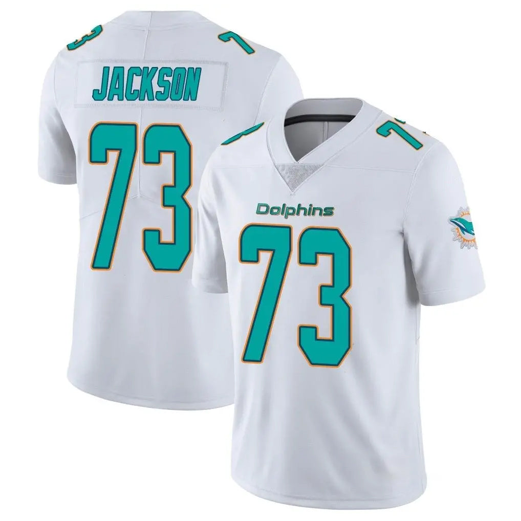 Qdoa M.Dolphins #73 Austin Jackson Player White Limited Vapor Untouchable Home Game Stitched Jerseys