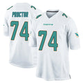 Qdoa M.Dolphins #74 Kadyn Proctor Player White Home Game Stitched Jerseys