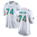 Qdoa M.Dolphins #74 Kadyn Proctor Player White Limited Home Game Stitched Jerseys