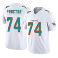 Qdoa M.Dolphins #74 Kadyn Proctor Player White Limited Vapor F.U.S.E. Home Game Stitched Jerseys