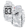 Qdoa M.Dolphins #83 Kevin Coleman Jr. Player Arctic Camo Salute to Service Hoodies Limited Game Stitched Jerseys