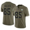 Qdoa M.Dolphins #85 Greg Dulcich Player Olive Salute To Service Limited Stitched Jerseys