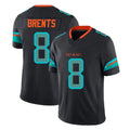 Qdoa M.Dolphins #8 JuJu Brents Player Black Limited Pitch Rivalries Collection Home Game Stitched Jerseys