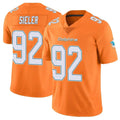 Qdoa M.Dolphins #92 Zach Sieler Player Orange Limited Home Game Stitched Jerseys
