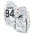 Qdoa M.Dolphins #94 Jordan Phillips Player Arctic Camo Salute to Service Hoodies Limited Game Stitched Jerseys