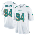 Qdoa M.Dolphins #94 Jordan Phillips Player White Home Game Stitched Jerseys