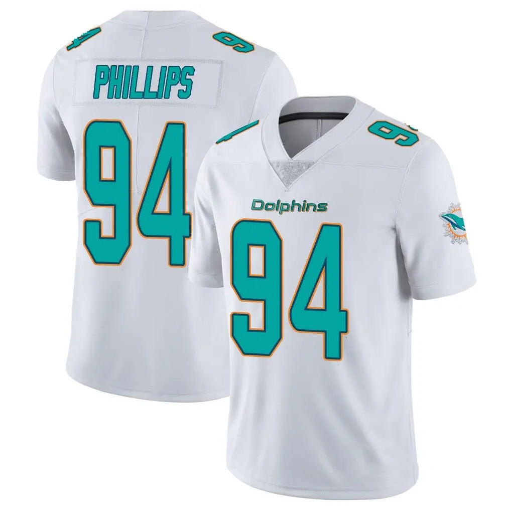 Qdoa M.Dolphins #94 Jordan Phillips Player White Limited Vapor Untouchable Home Game Stitched Jerseys