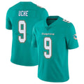 Qdoa M.Dolphins #9 Joshua Uche Player Aqua Limited Vapor Untouchable Home Game Stitched Jerseys