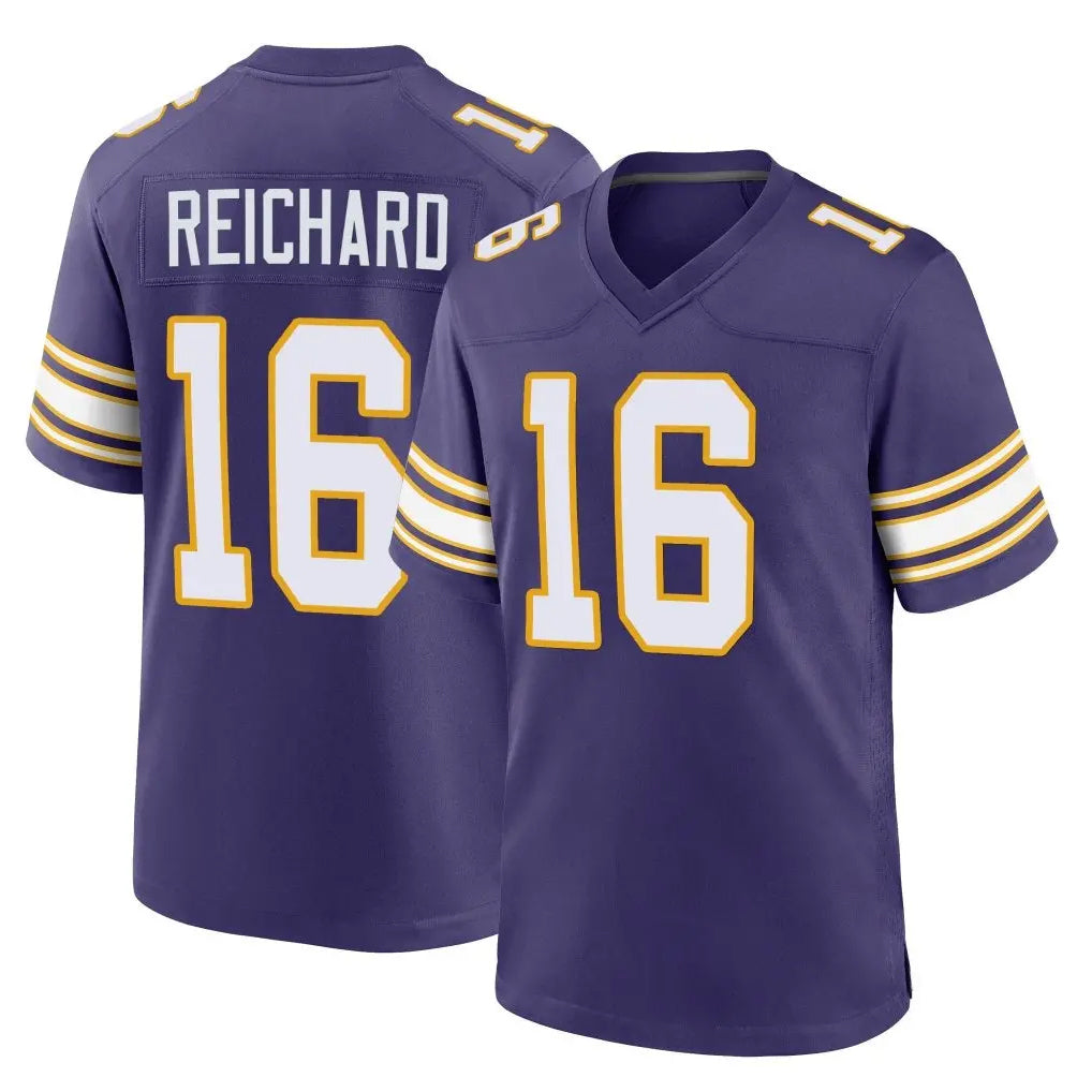 Qdoa MN.Vikings #16 Will Reichard Player Purple Classic Home Game Stitched Jerseys