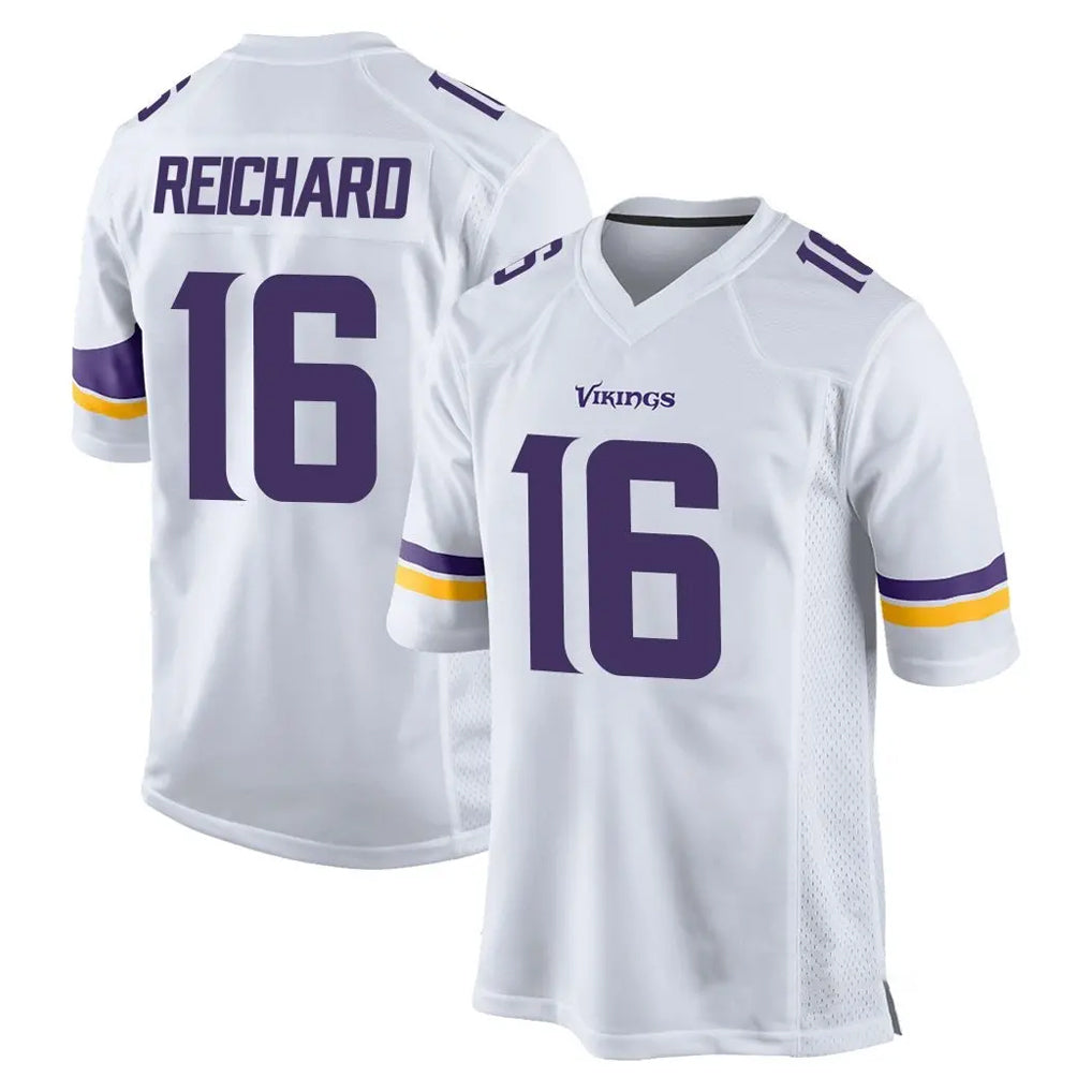 Qdoa MN.Vikings #16 Will Reichard Player White Home Game Stitched Jerseys
