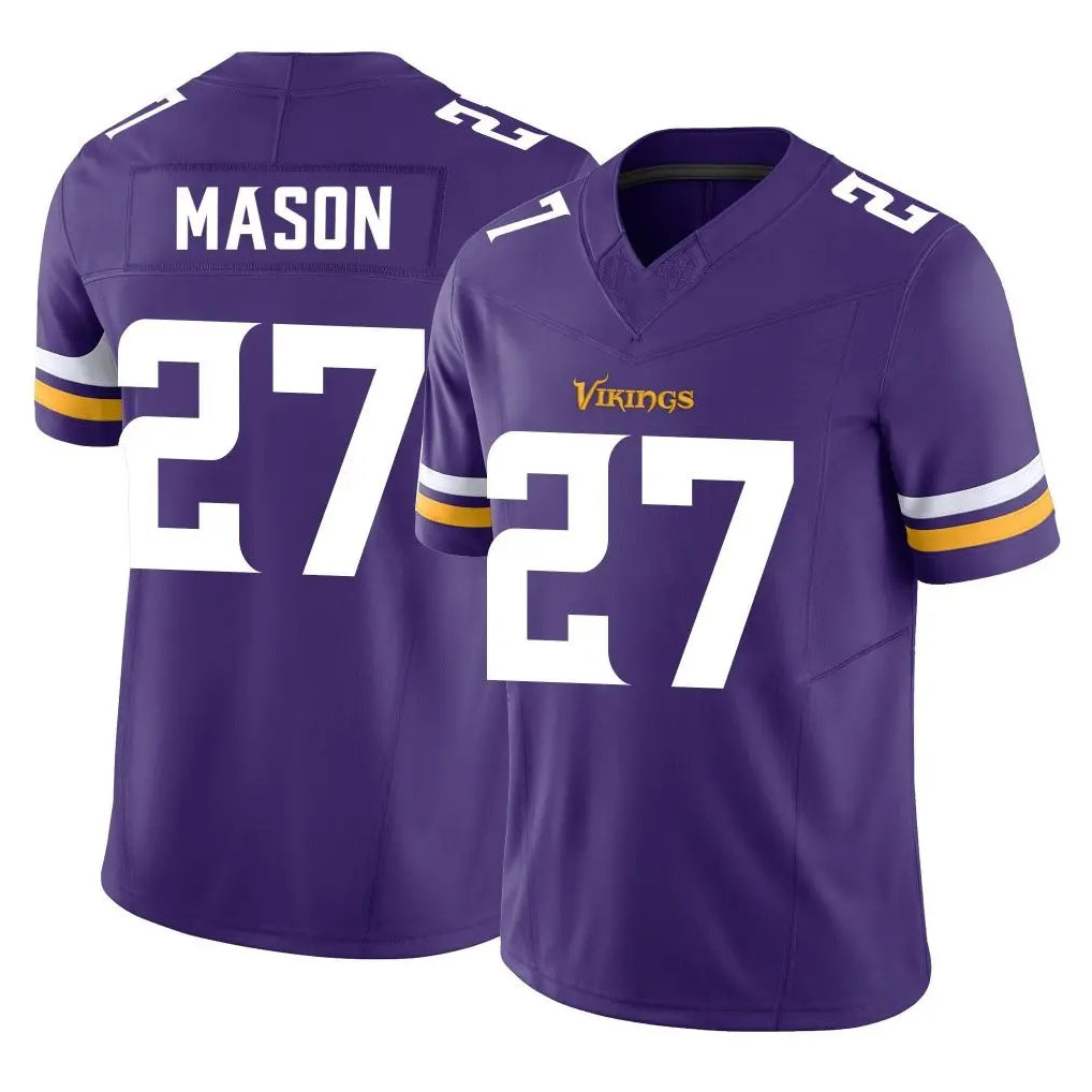 Qdoa MN.Vikings #27 Jordan Mason Player Purple Limited Vapor F.U.S.E. Home Game Stitched Jerseys