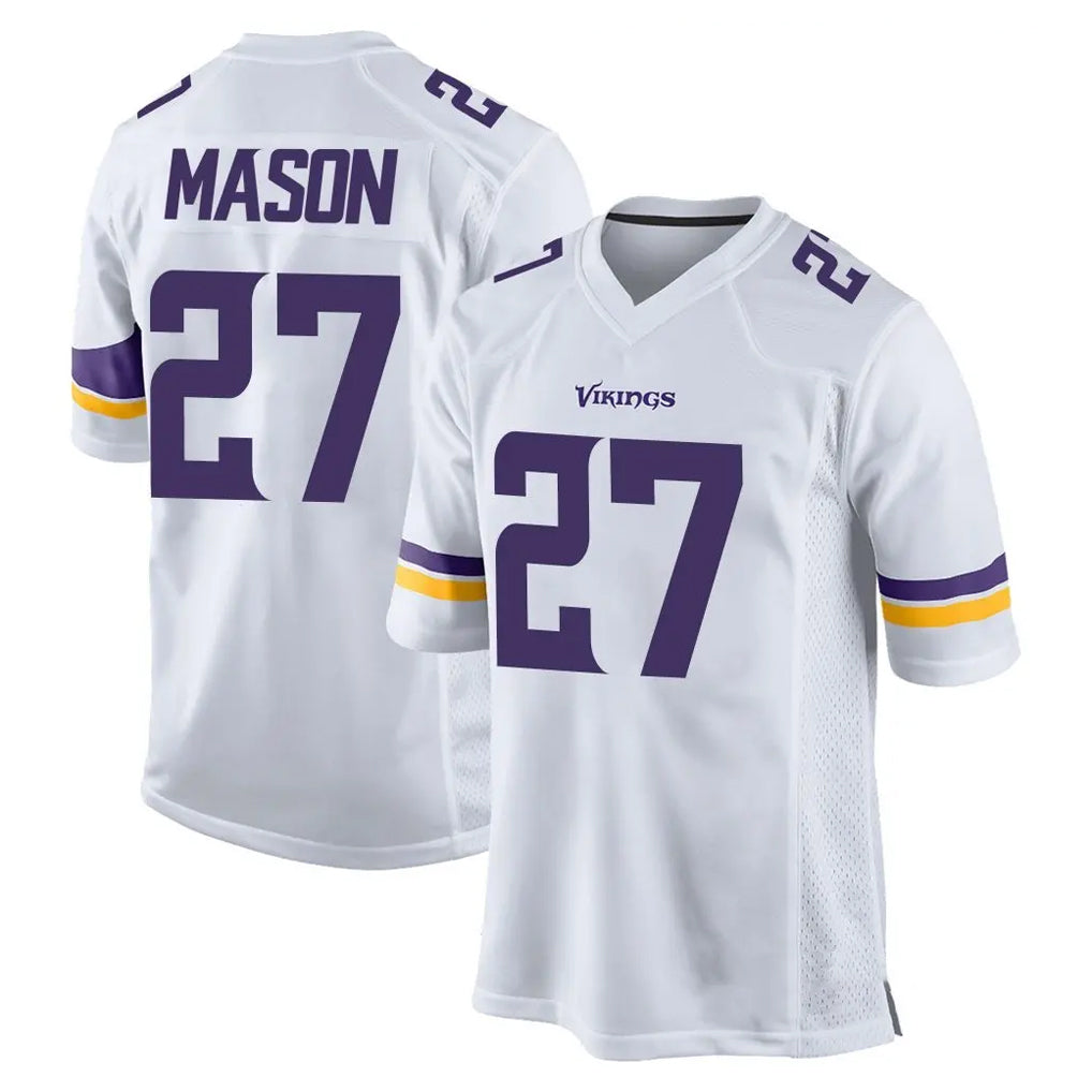 Qdoa MN.Vikings #27 Jordan Mason Player White Home Game Stitched Jerseys