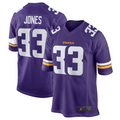Qdoa MN.Vikings #33 Aaron Jones Purple Game Player Jersey Stitched American Stitched Jerseys