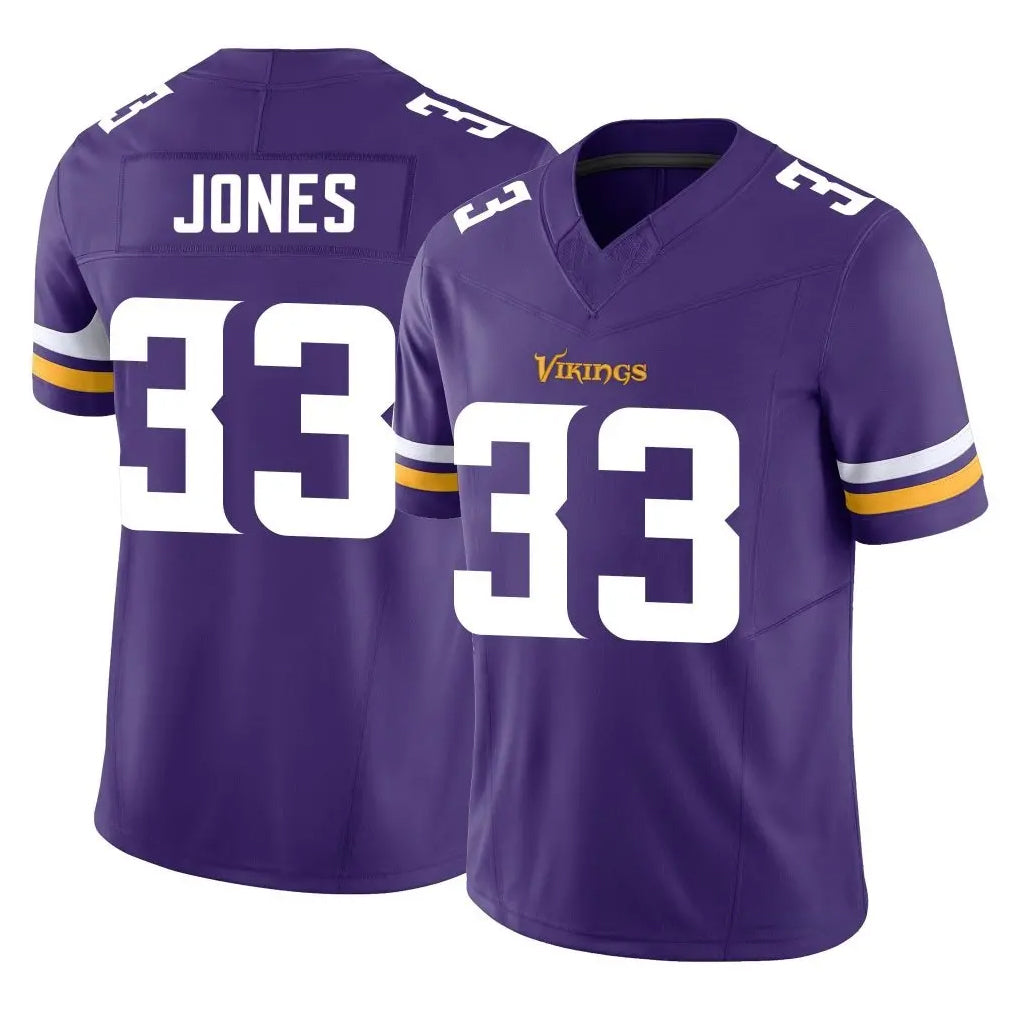Qdoa MN.Vikings #33 Aaron Jones Sr. Player Purple Limited Vapor F.U.S.E. Home Game Stitched Jerseys
