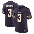 Qdoa MN.Vikings #3 Jordan Addison Purple 2026 Rivalries Collection Game Stitched Jerseys