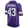 Qdoa MN.Vikings #43 Andrew Van Ginkel Purple Team Game Jersey Stitched American Stitched Jerseys