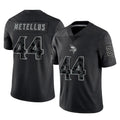 Qdoa MN.Vikings #44 Josh Metellus Player Black Reflective LImited Home Game Stitched Jerseys