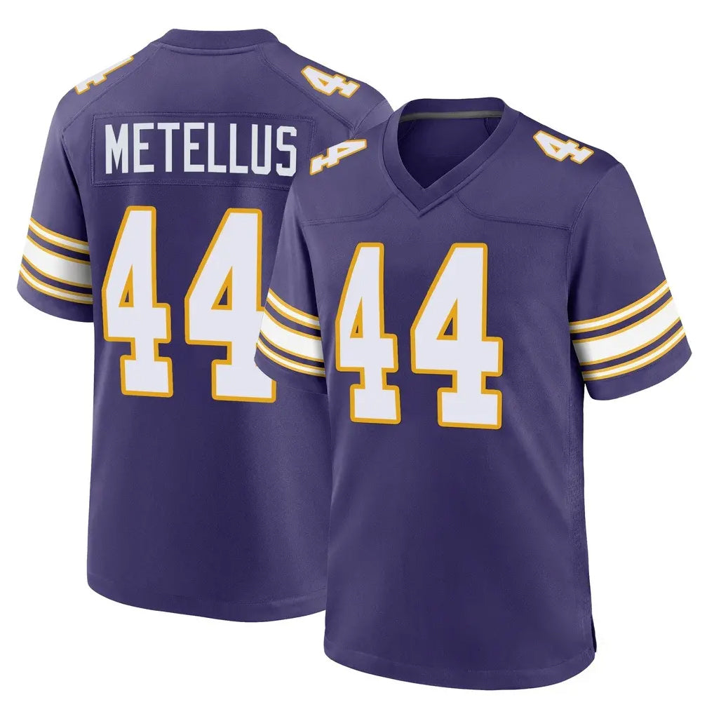 Qdoa MN.Vikings #44 Josh Metellus Player Purple Classic Home Game Stitched Jerseys