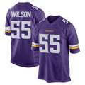 Qdoa MN.Vikings #55 Eric Wilson Player Purple Home Game Stitched Jerseys