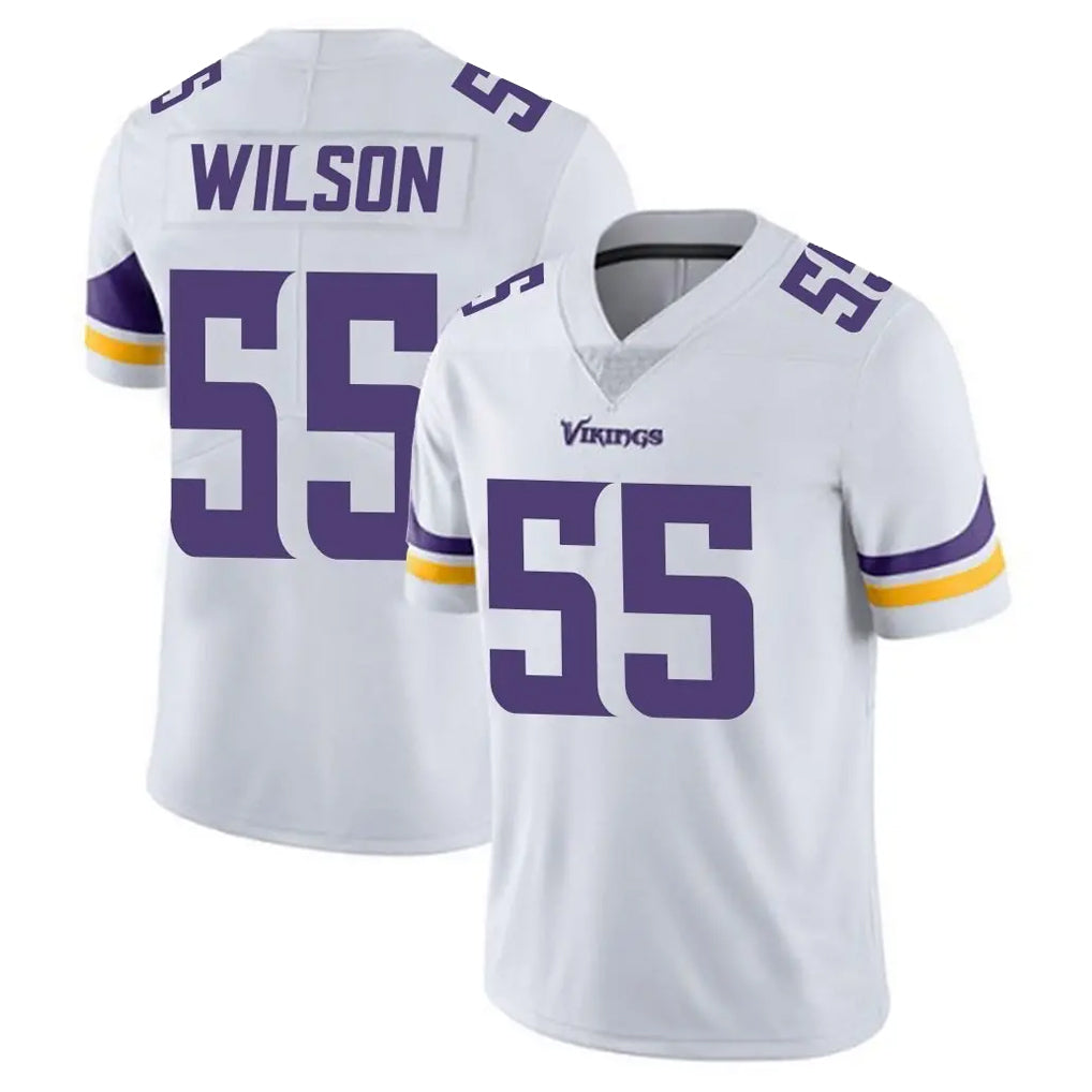 Qdoa MN.Vikings #55 Eric Wilson Player White Limited Vapor Untouchable Home Game Stitched Jerseys