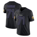 Qdoa MN.Vikings #71 Christian Darrisaw Player Black Impact LImited Home Game Stitched Jerseys