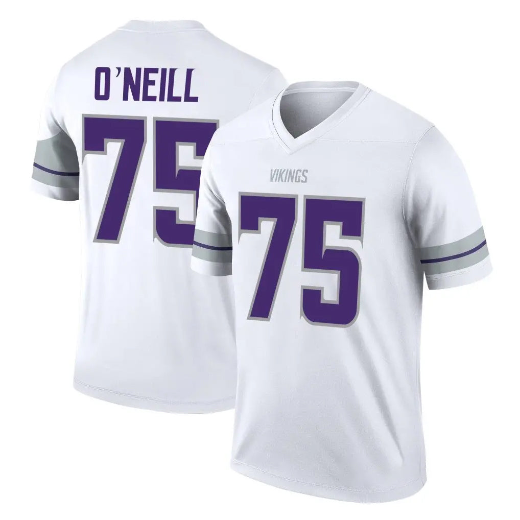 Qdoa MN.Vikings #75 Brian O'Neill Player White Alternate Legend Home Game Stitched Jerseys