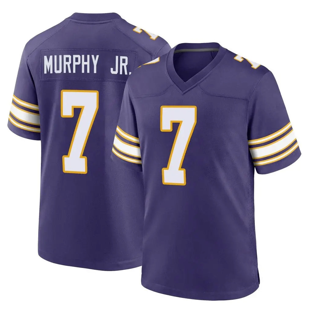 Qdoa MN.Vikings #7 Byron Murphy Jr. Player Purple Classic Home Game Stitched Jerseys