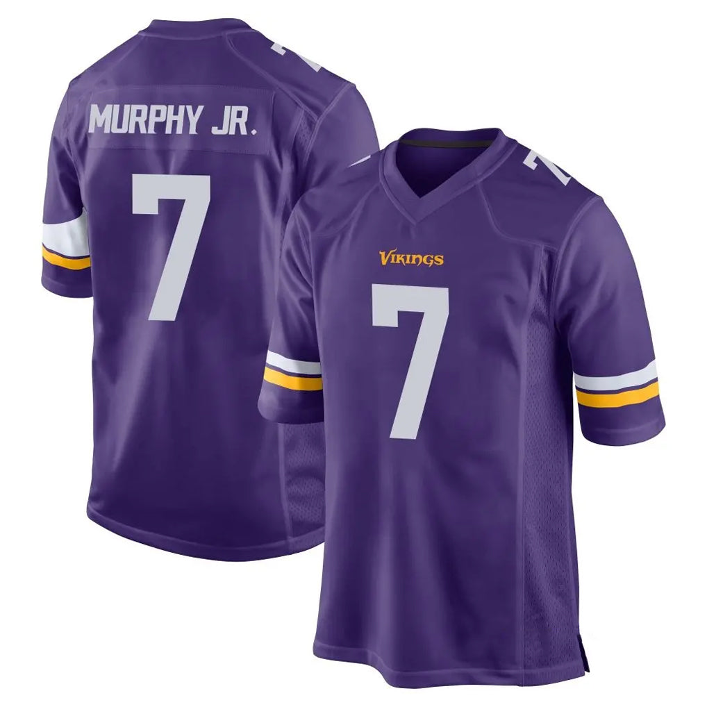 Qdoa MN.Vikings #7 Byron Murphy Jr. Player Purple Home Game Stitched Jerseys