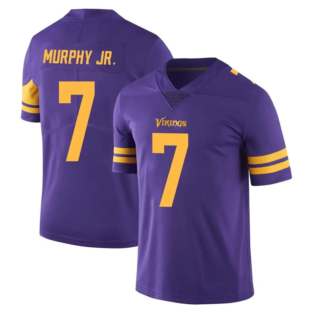 Qdoa MN.Vikings #7 Byron Murphy Jr. Player Purple Limited Color Rush Home Game Stitched Jerseys