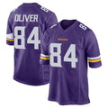 Qdoa MN.Vikings #84 Josh Oliver Player Purple Home Game Stitched Jerseys