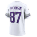 Qdoa MN.Vikings #87 T.J. Hockenson White Alternate Game Player Jersey American Stitched Jersey